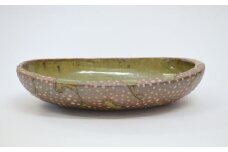 釉彩オーバル鉢 和食器 深皿 楕円皿 陶芸品 《受注制作》