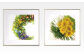 （左）Crescent Blossoms　（右）Summer Breeze Sunflower
