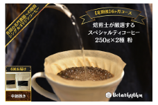 【定期便】スペシャルティコーヒー豆 焙煎士セレクト 250g×2種【粉】 6ヶ月 mi0043-0006 【コーヒー 焙煎士 浅煎り 深煎り 甘味 酸味 コク】