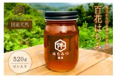 【国産・100％天然】百花はちみつ（520gビン入り）祖父から引き継いだ自慢の一品 mi0075-0004
