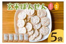 玄米ぽんせん(薄切り･塩味)30g入り5袋セット mi0100-0001-4