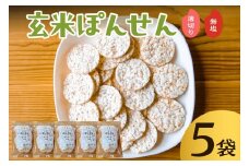 玄米ぽんせん(薄切り･無塩)30g入り5袋セット mi0100-0001-5