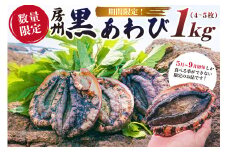 【期間限定・数量限定】房州黒あわび 1kg（4～5枚） mi0020-0010 【あわび アワビ 特産品 肉厚 食べ応え ホイル焼き 海鮮 魚介類 限定 】