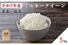《 令和7年産 ・予約受付》黒米・塩米（ミルキークイーン）約5kg ／ 米 お米 こめ コメ 精米 白米 新米 令和7年 ミルキークイーン 5kg 産地直送