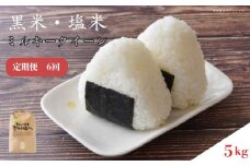 【定期便6回】黒米・塩米（ミルキークイーン） 約5kg  ／ お米 精米 千葉県