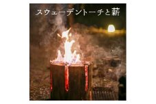 乾燥薪 （ 広葉樹 8kg）と スウェーデントーチ （ 広葉樹 1本）のセット