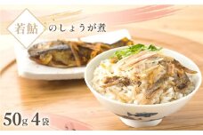 若鮎しょうが煮　50g×4袋 / 鮎 あゆ アユ ギフト 生姜 しょうが ショウガ 鮎飯 鮎めし 炊き込み お歳暮 お祝い 惣菜 /KTRB011