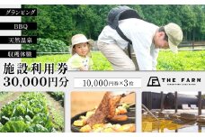 BBQやキャンプなども楽しめる複合施設 THE FARM利用券30,000円分 KTRC017