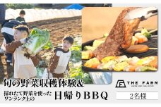 THE FARMで収穫体験&採れたて新鮮野菜をBBQで食べる贅沢な食体験(2名様)　KTRC011