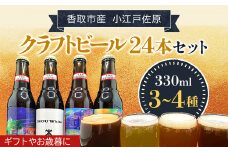 小江戸佐原　クラフトビール24本セット/KTRBK004/ ビール クラフトビール セット おつまみ 晩酌  ペールエール ニューイングランドIPA ホワイト ブラック