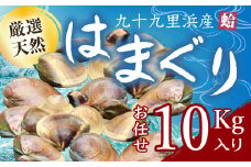 九十九里浜産活天然はまぐりサイズお任せ10kg入り SMBB004