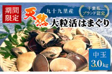 【千葉県ブランド認定】天然大粒活はまぐり（中玉）《3㎏》ギフトBOX付き／ふるさと納税 はまぐり ハマグリ 蛤 貝類 魚介 海鮮 お吸い物 パスタ パエリア お歳暮 贈答 お祝い 千葉県 山武市 SMBO005