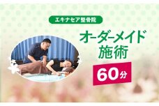 オーダーメイド施術 （60分）/ ふるさと納税 マッサージ 整骨 施術 60分 姿勢 矯正 ハイボルテージ 肩甲骨はがし ハンドマッサージ フットマッサージ アイケア 健康 エキナセア 整骨院 利用券 チケット 千葉県山武市 SMBS002