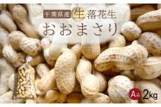 【先行受付・9月上旬より順次発送！】おおまさり 生落花生 2kg ／ふるさと納税 落花生 生 生落花生 おおまさり 生おおまさり A品 大粒 希少 旬 季節限定 ふっくら 柔らか ほくほく 甘い 塩ゆで 千葉県 山武市 SMAH010