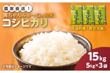 【先行予約2025年10月上旬から発送開始】コシヒカリ　15kg（5kg×3袋）令和7年産 　【 ふるさと納税 人気 おすすめ ランキング 米 精米 白米 お米 こしひかり コシヒカリ 千葉県 山武市 送料無料 】SMBX005