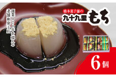 創業120年を超える老舗和菓子店 橋本菓子舗の九十九里もち 6個【もち 九十九里もち 和菓子 名菓 贈り物 お取り寄せ お歳暮 お中元 老舗 スイーツ おやつ 千葉県 山武市 送料無料】 SMCP003