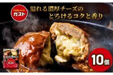 すかいらーく ガストチーズINハンバーグ10個 【ふるさと納税 人気 おすすめ ランキング ハンバーグ チーズ すかいらーく ガスト チーズINハンバーグ 湯煎 温めるだけ 簡単 小分け 個包装 おかず 惣菜 簡単調理 湯せん レトルト 千葉県 山武市 送料無料】SMCR002