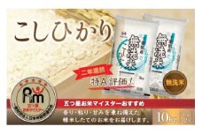令和6年産 2年連続特A評価!千葉県産コシヒカリ10kg無洗米（5kg×2袋） 無洗米 10kg 千葉県産 大網白里市 コシヒカリ お米 米 こめ 送料無料 E004