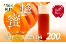 千葉県産はちみつ【使い切りやすい200gボトル×1】からすざんしょう 【 ふるさと納税 ハチミツ 蜂蜜 はちみつ 千葉 大網白里市 送料無料 】　X005 