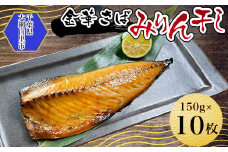 金華さばみりん干し 150g×10枚(b002-02) ふるさと納税 金華さばみりん干し さば サバ 干物 開き 千葉県 大網白里市 AJ005