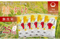 令和6年産 千葉県産「粒すけ」25kg無洗米（5kg×5袋）  お米 無洗米 25kg 千葉県産 大網白里市 粒すけ 米  こめ 送料無料 A047