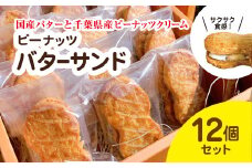 産地直送のピーナッツバターサンド×12個セット 千葉県 大網白里市 BD001