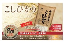 ＜3ヶ月定期便＞2年連続特A評価！千葉県産コシヒカリ5kg×3ヶ月連続 計15kg ふるさと納税 米 お米 定期便 5kg 3か月 15kg 千葉県産 大網白里市コシヒカリ 精米 こめ 送料無料 E011