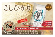 ＜3ヶ月定期便＞2年連続特A評価！千葉県産コシヒカリ【無洗米】5kg×3ヶ月連続 計15kg ふるさと納税 米 無洗米 定期便 5kg 3か月 15kg 千葉県産 大網白里市 コシヒカリ 精米 こめ 送料無料 E013