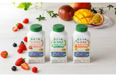 15-23 よつ葉乳業（株）よつ葉北海道のむヨーグルト やさしい甘さ、ベリーミックス、マンゴー＆パッションフルーツ（各6本、計18本） ※数量限定 ※期間限定 ※2025年5月上旬～9月下旬頃に順次発送予定 ※沖縄・離島への配送不可