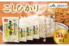 令和6年産 新米 コシヒカリ精米 20kg（5kg×4）【千葉県神崎町産】[001-a005]