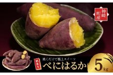 ＜先行予約＞ 神崎町産 べにはるか さつまいも 5kg 【訳あり 無選別】(5～12月受付分は翌年1月中旬以降発送)｜さつま芋 焼き芋 焼きいも イモ 芋 紅はるか 訳アリ しっとり 濃厚 蜜 スイートポテト にも ファームおせげん[016-a009]