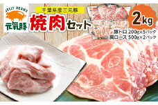 ＜千葉県産三元豚＞元気豚の『焼肉セット』2kg【1326930】