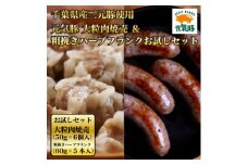 元気豚 大粒肉焼売&フランクフルトお試しセット　600g(50g×6個入り、60g×5本入り)【1372488】