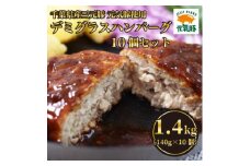 元気豚デミグラスハンバーグ 10個セット(140g×10個入)【1569947】