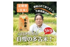 ＜毎月定期便＞山口さんちの多古米コシヒカリ(玄米)5kg全3回【4060461】
