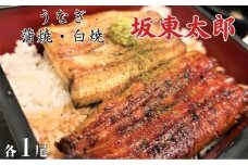 うなぎ　坂東太郎　蒲焼・白焼セット　各1尾（計2尾） ／ うなぎ 鰻 ウナギ 蒲焼 蒲焼き 白焼 白焼き 坂東太郎 国産 食べ比べ 千葉県 東庄町 送料無料