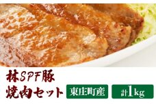 【林SPF豚】 焼き肉セット（シート巻き） ロース500g・肩ロース500g 計1kg 豚肉 豚 ロース 肩ロース 柔らかい 旨味 甘み 焼肉 焼き肉 やきにく 冷凍  詰め合わせ 千葉県 東庄町