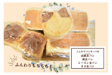 shopはっぴぃの手作りふんわりパンセットB 高級食パン 朝食用食パン レーズンパン ネコ食パン パン 詰め合わせ セット 食パン トースト 小分け 冷凍 朝食 おやつ 千葉県 東庄町
