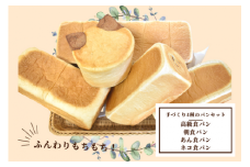 shopはっぴぃの手作りふんわりパンセット4種の食パンセット 高級食パン 朝食用食パン あん食パン ネコ食パン パン 詰め合わせ セット 食パン トースト 小分け 冷凍 朝食 おやつ 千葉県 東庄町