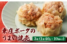 東庄ポークのうまい焼売 3袋 計30個 焼売 シュウマイ しゅうまい 大粒 豚肉 冷凍 おかず おつまみ 中華 SPF豚 千葉県 東庄町