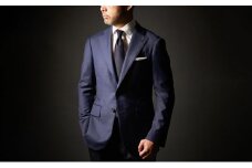 これさえあれば安心の幅広い場面に使えるネイビースーツ お仕立券 [№5743-0151]