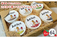 摘み立て苺のフレッシュアイス BellFarm のこだわりイチゴ アイスクリームセット　6個セット【1133535】
