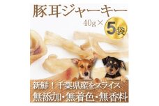ZYMO豚耳ジャーキーセット 総計200g＜ペットフード＞千葉県産豚耳　無添加・無着色　犬のおやつ【1265170】