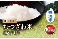 令和5年産米 むつざわ米（粒すけ）無洗米 10kg 澤田農産 F21G-196