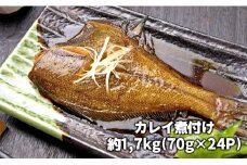 C01-E16 カレイの煮つけ（1尾まるごと70g×24パック）