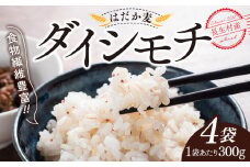 AB1-009 千葉県長生村産　自然栽培　ダイシモチ麦（六条大麦）300g×4袋
