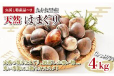 【お試し特産品つき】九十九里産 大粒 天然はまぐり4.0kg ふるさと納税 はまぐり ハマグリ 蛤 4.0kg 特産品 天然 千葉県 九十九里産 砂ぬき 送料無料 焼きはま 網焼き 酒蒸し お吸い物 お祝い パエリア 和食 活はまぐり 川喜屋水産蛤 天然 節句 ひな祭り ひなまつり 手土産 送料無料 SHF003