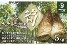 【数量・期間限定】大多喜町産 朝掘り「たけのこ」5kg 【2025年3月後半からお届け開始】W02507