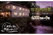 W18002 大多喜町内宿泊利用券6000円 9枚