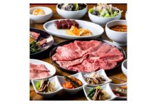 ＜焼肉 美かさ＞《ディナー》ヒレカツサンド入りプレミアムコース 2名様分(ぐるなびセレクション)【1642270】